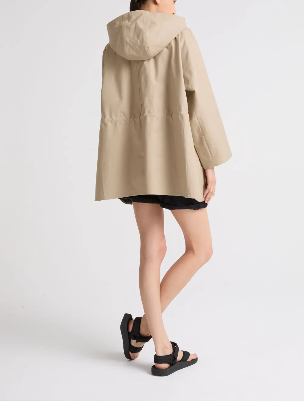 Yves Salomon Parka met capuchon Bruin