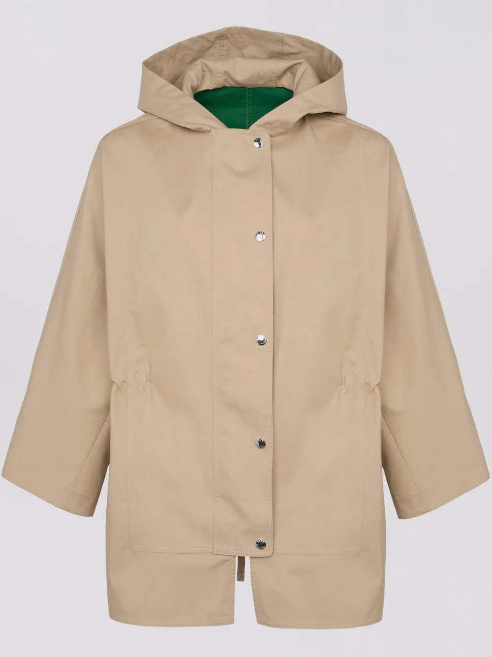 Yves Salomon Hooded Parka Coat In 褐色