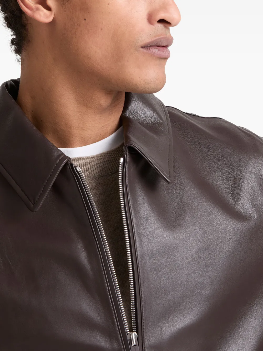 YVES SALOMON LEATHER JACKET
