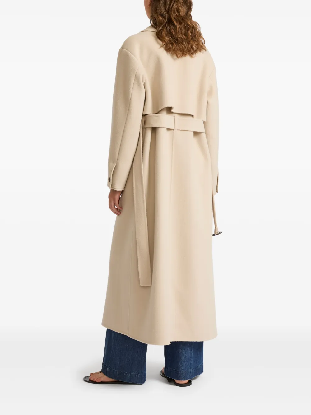 Yves Salomon Double-side Trench Coat In Neutrals