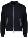Yves Salomon wool-cashmere varsity jacket - Blue