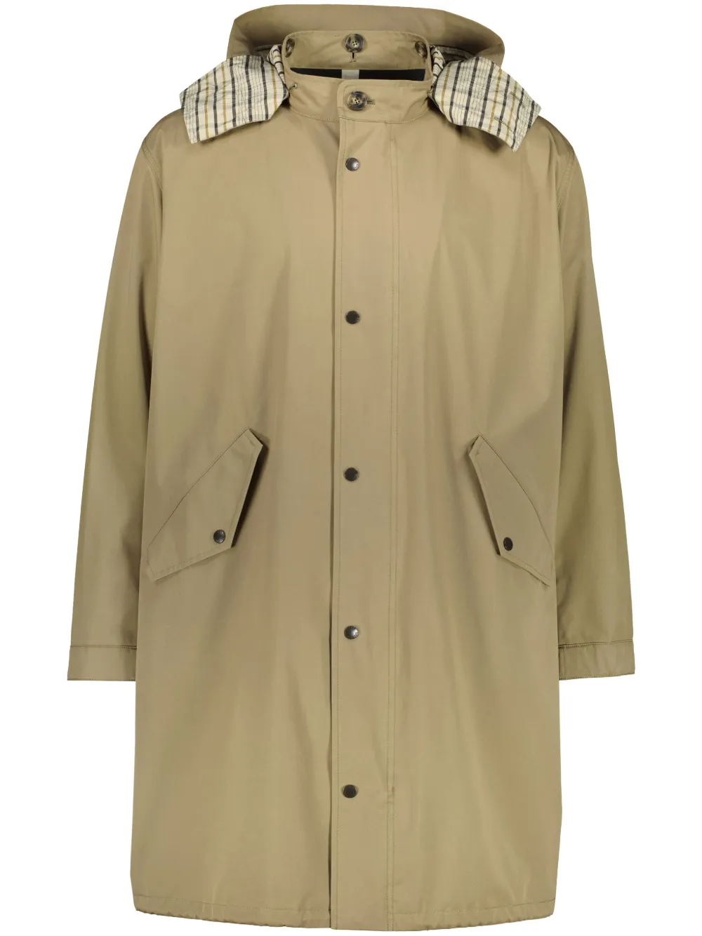 Yves Salomon Parka met capuchon Beige