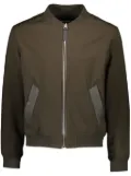 Yves Salomon waterproof varsity jacket - Brown