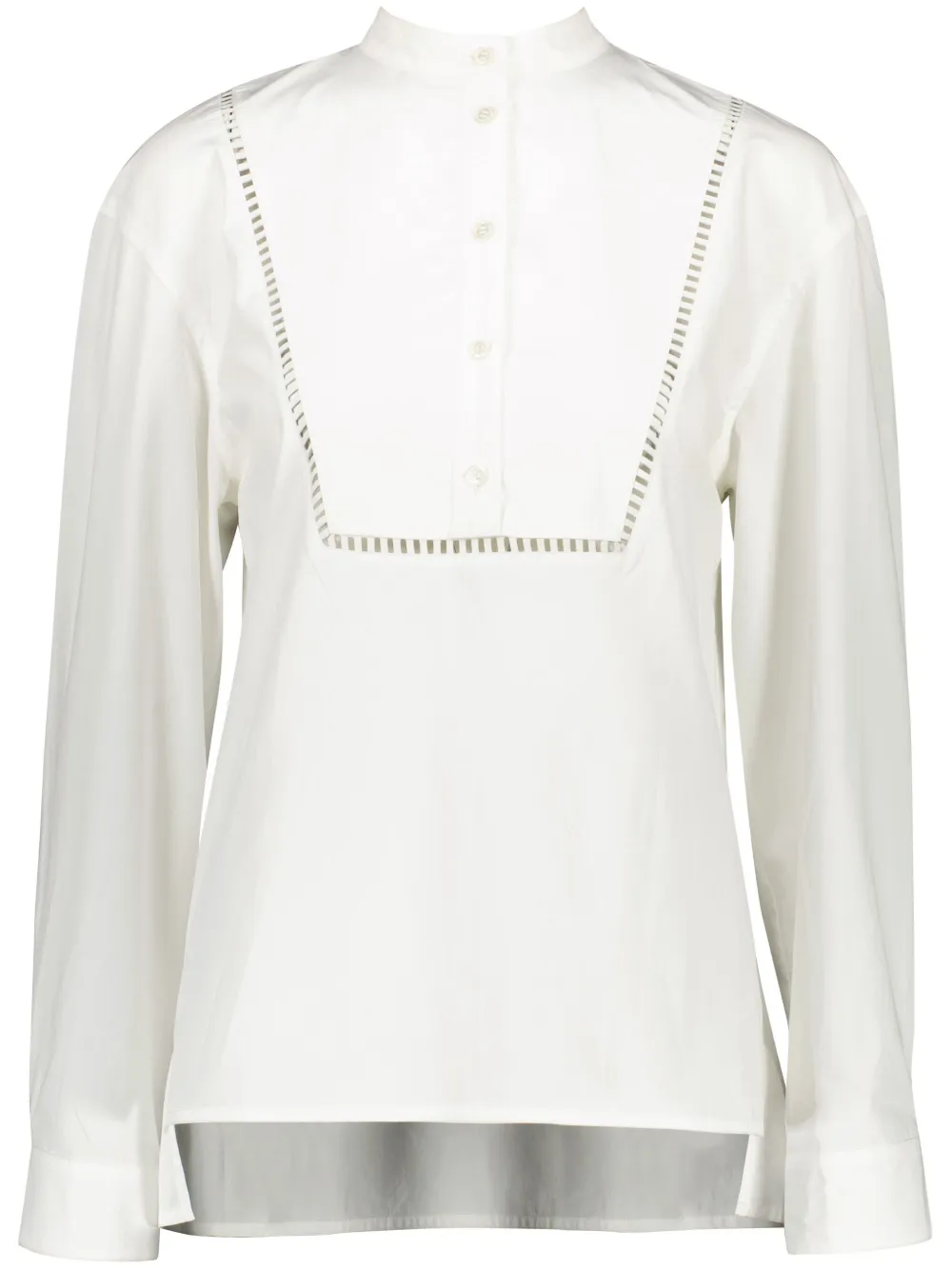 Yves Salomon Popeline blouse Wit