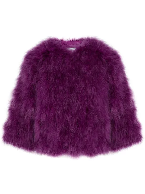 Yves Salomon feather jacket