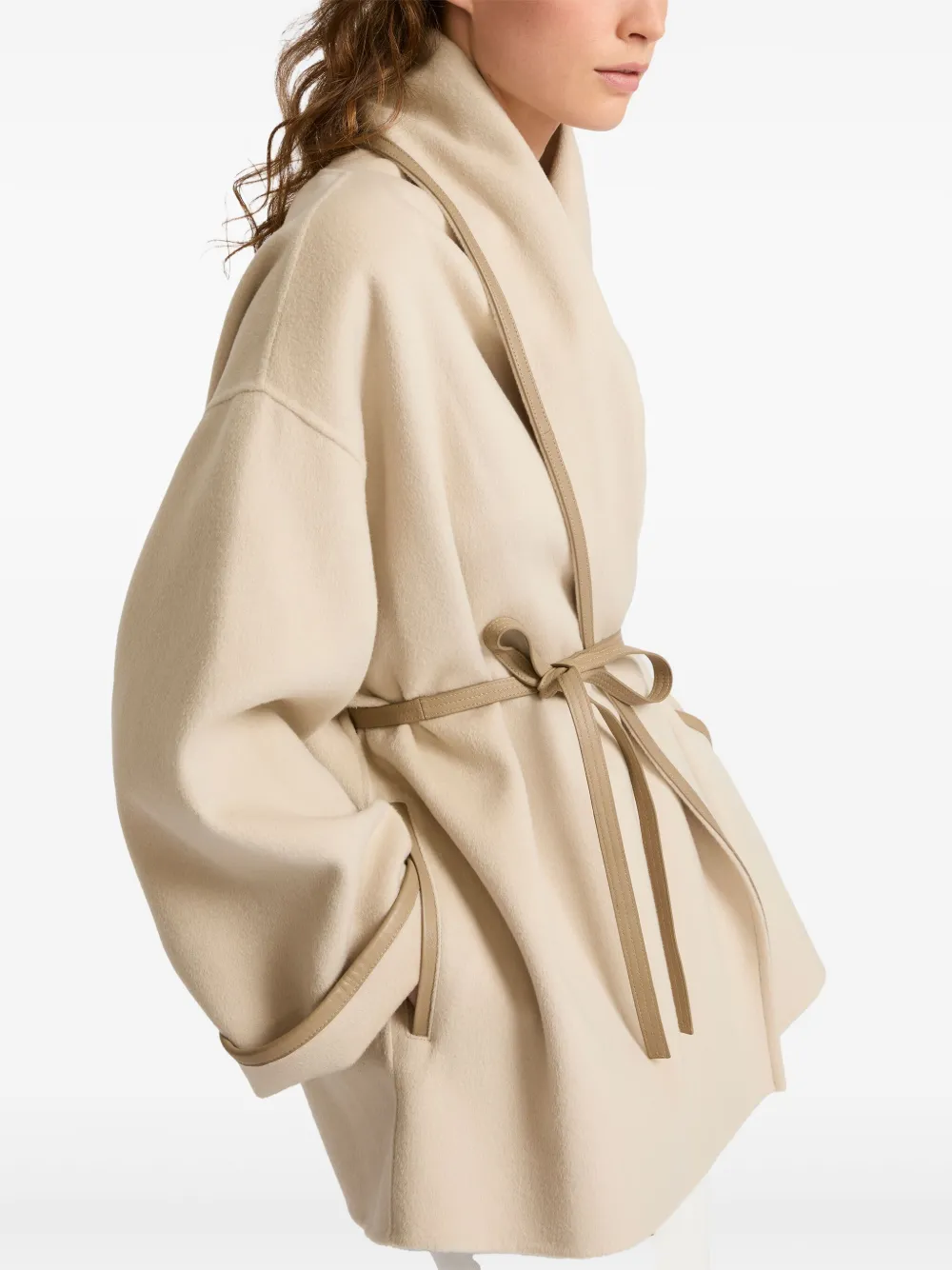 Yves Salomon Dubbelzijdig jack Beige