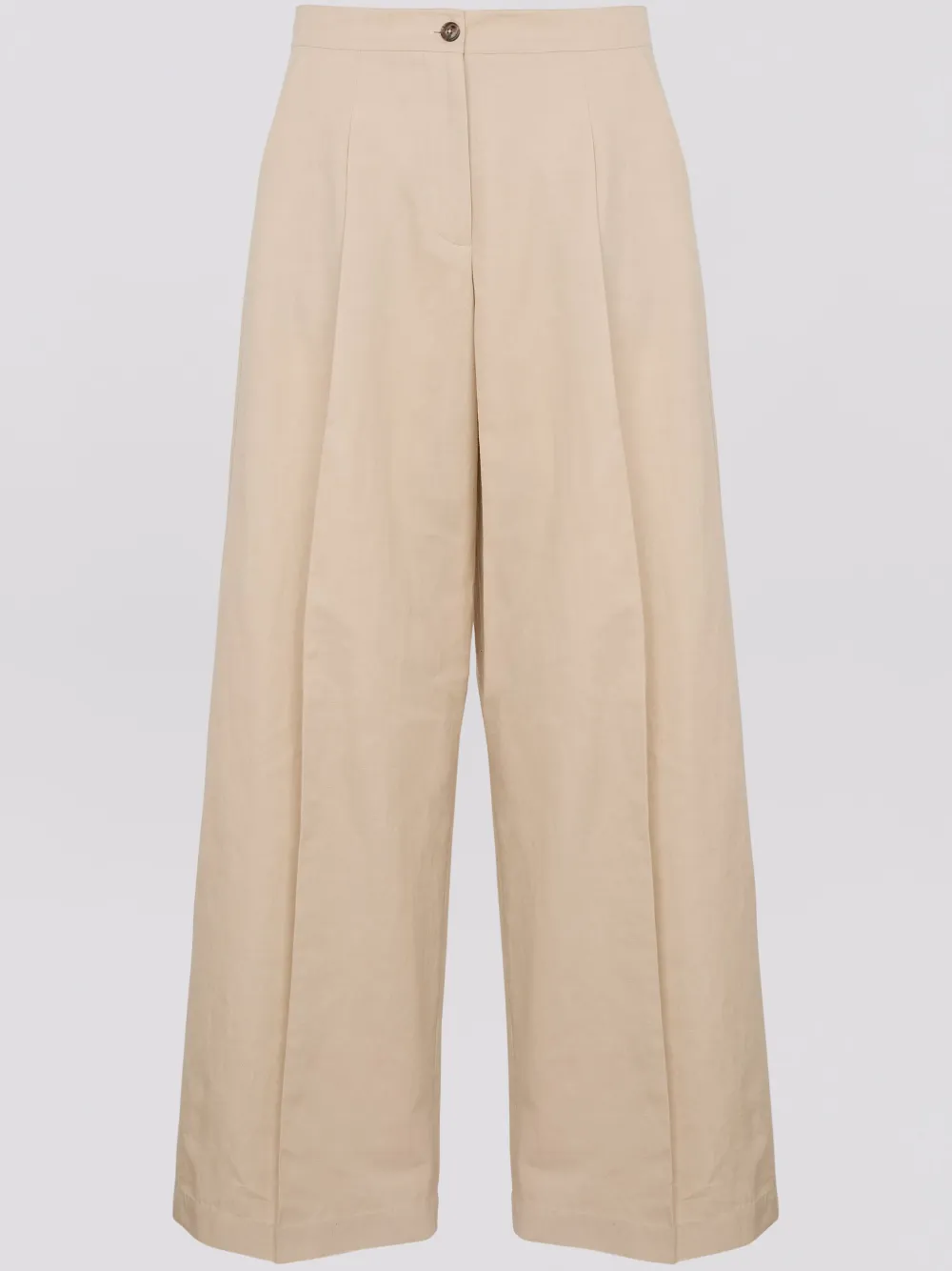 Yves Salomon Pressed-crease Trousers In Neutrals