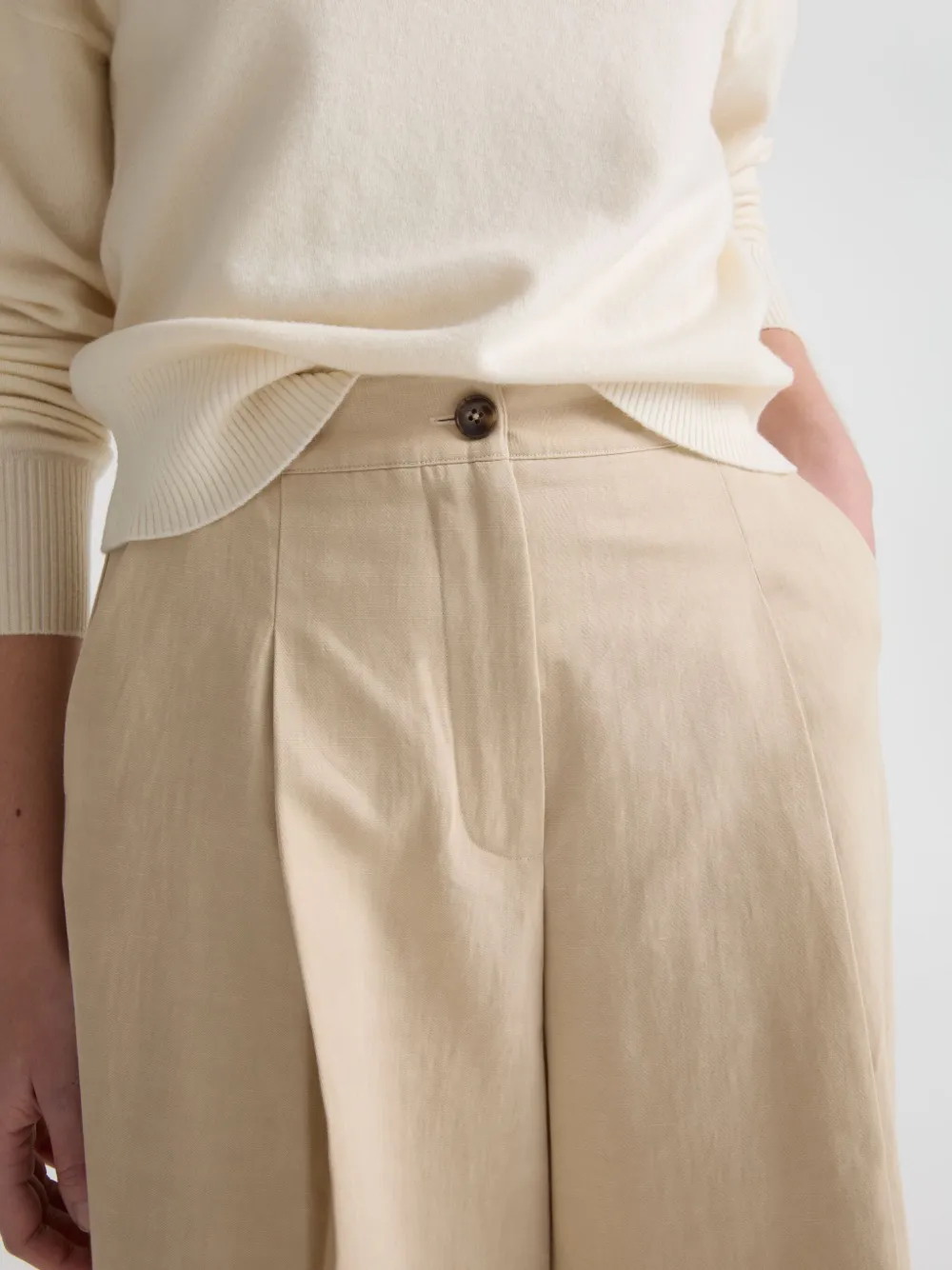 Yves Salomon Plooibroek Beige