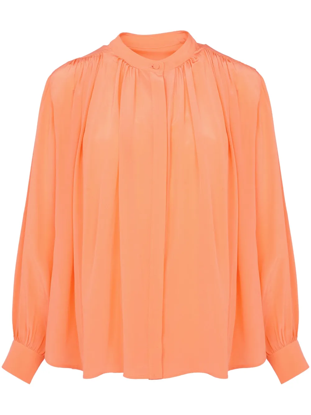Yves Salomon Zijden blouse Groen