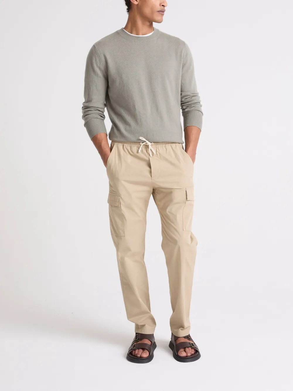 YVES SALOMON CARGO POCKETS TROUSERS