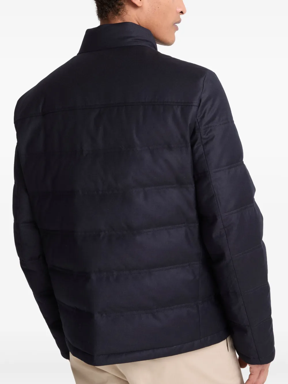 Yves Salomon Gewatteerd jack Blauw