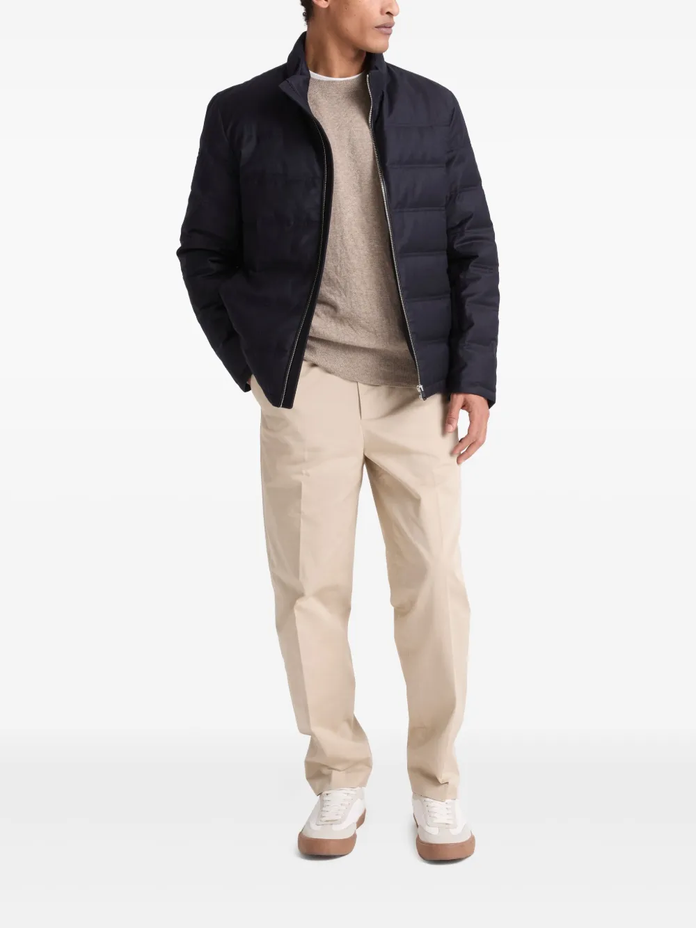 Yves Salomon Gewatteerd jack Blauw