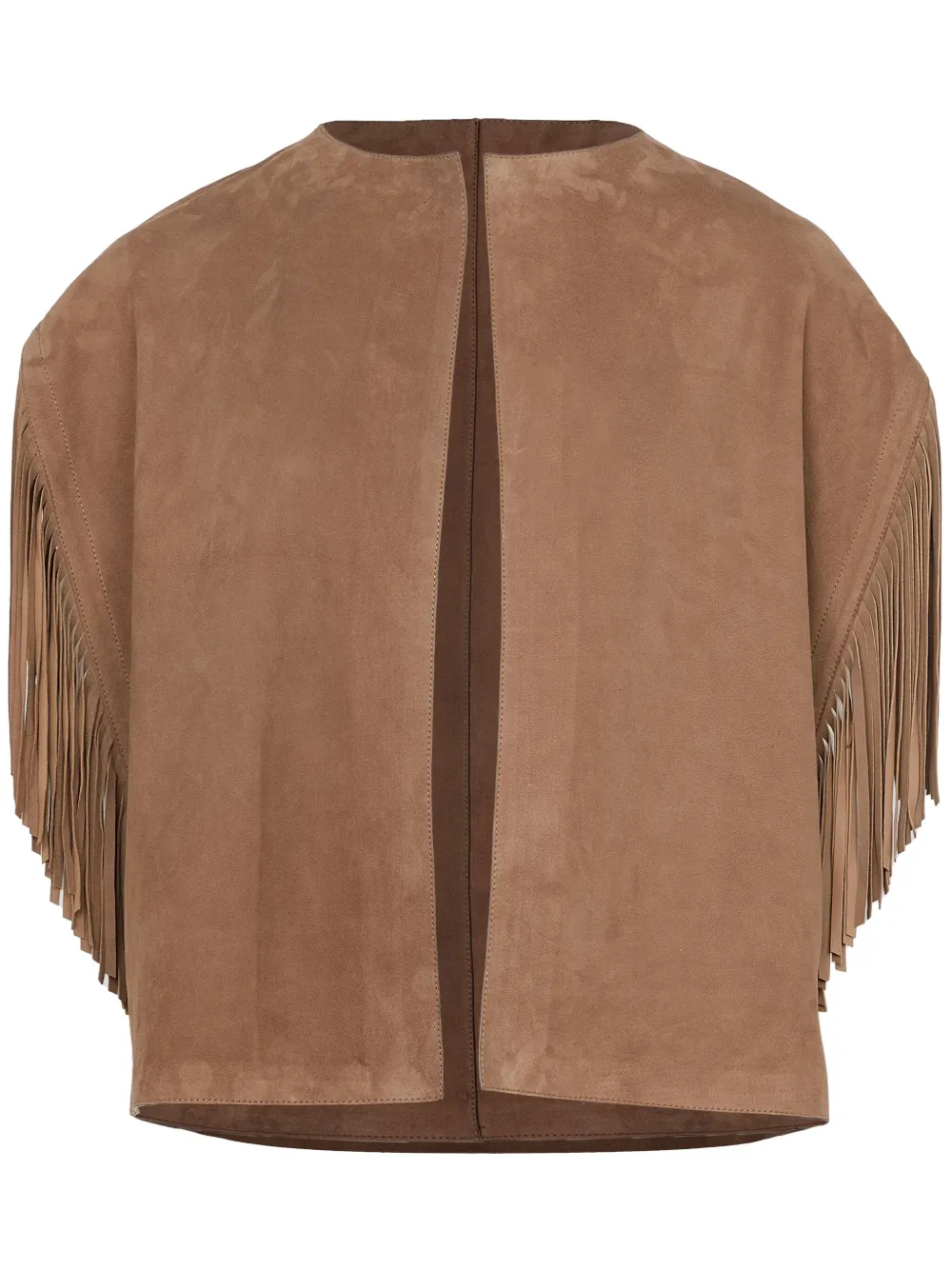 fringed-trim jacket