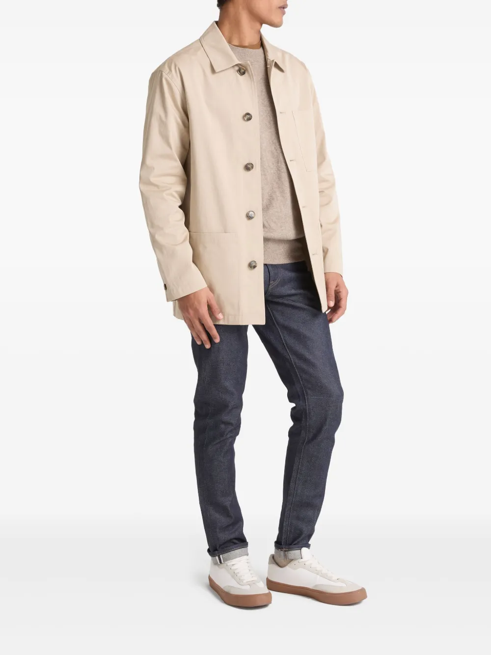 Yves Salomon Katoenen shirtjack Beige