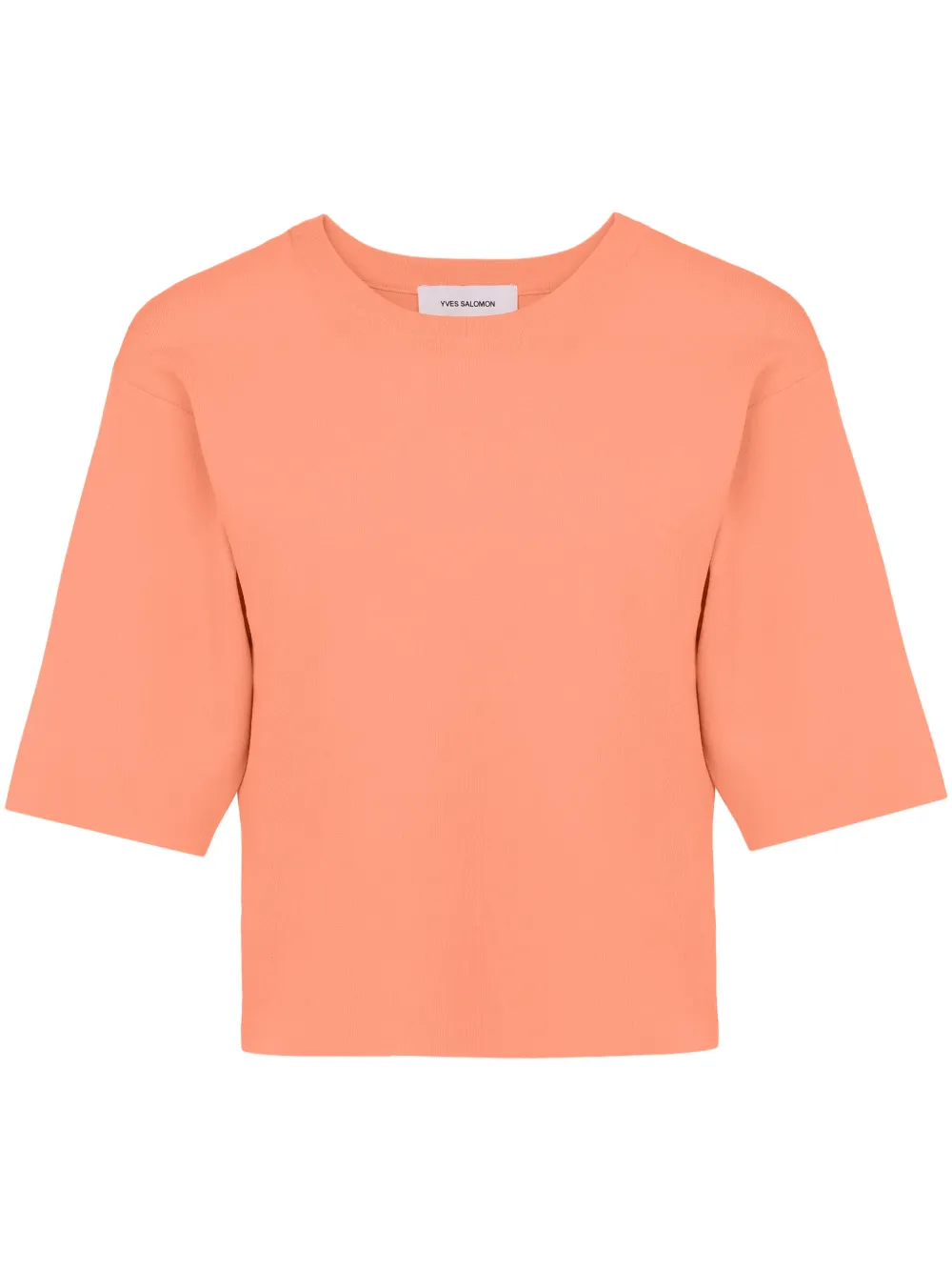 Yves Salomon Cropped T-shirt Oranje