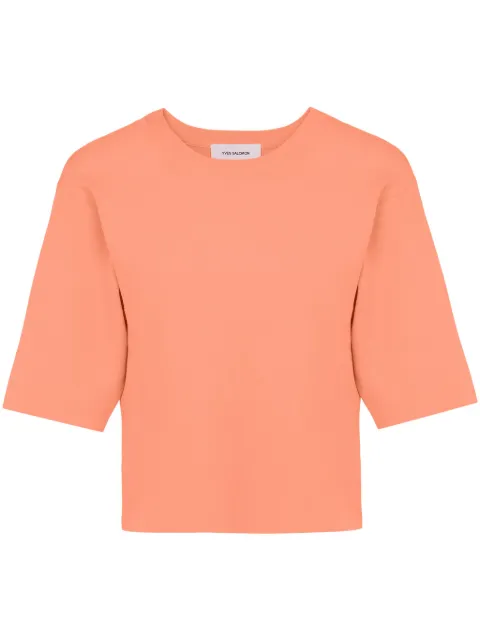 Yves Salomon knitted cropped T-shirt