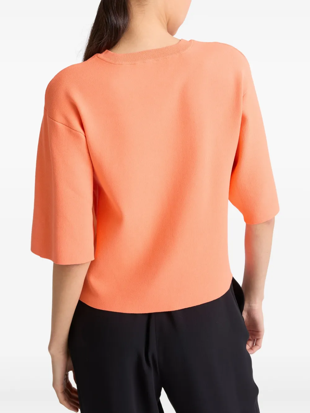 Yves Salomon Cropped T-shirt Oranje