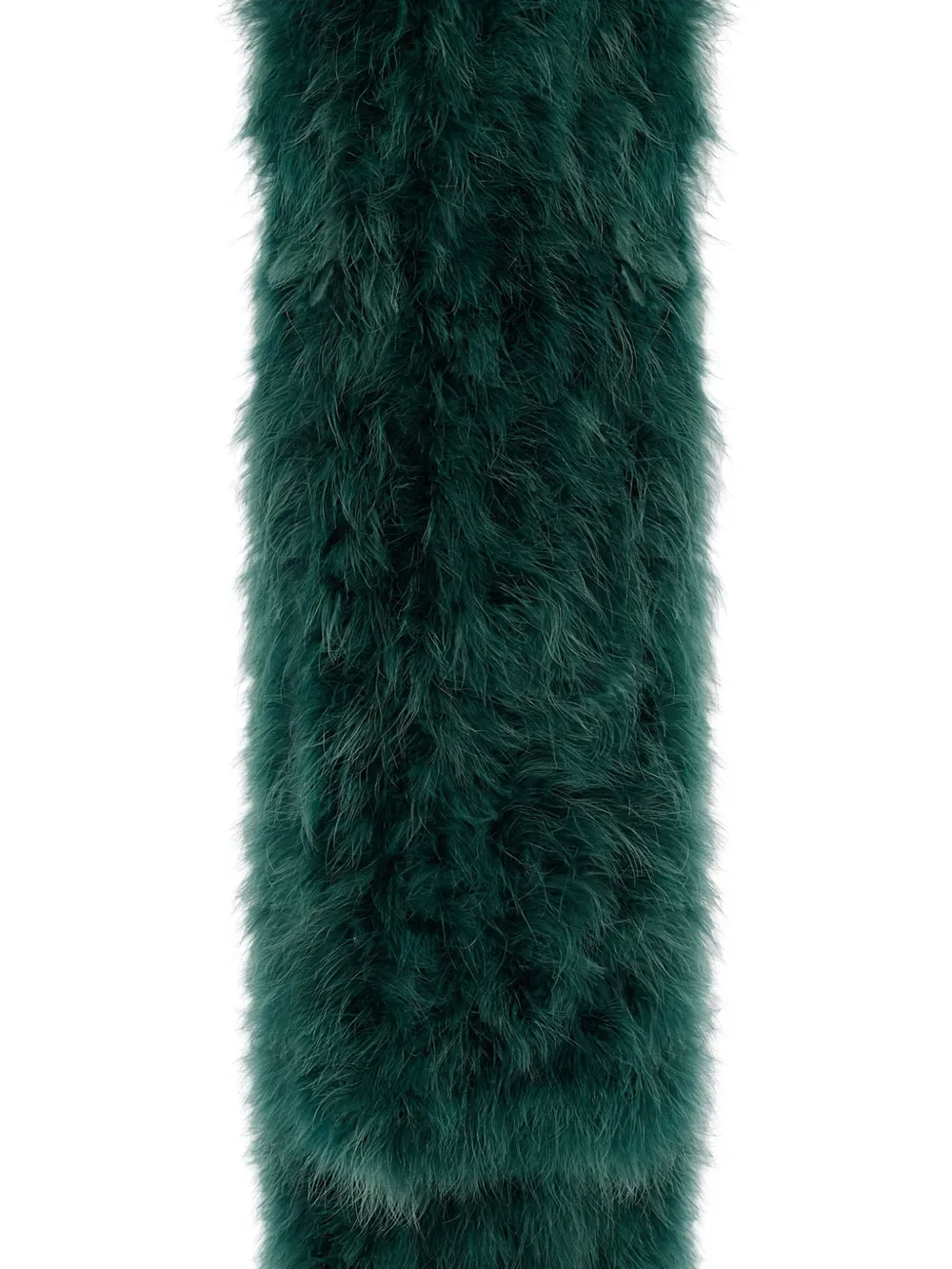 Yves Salomon Feather sjaal - Groen