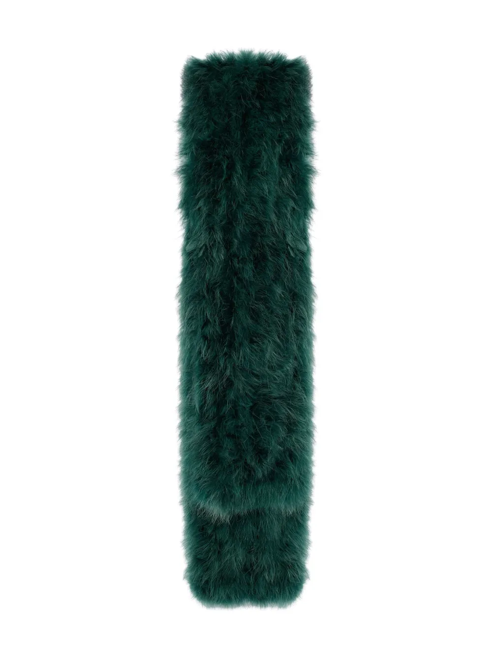 Yves Salomon Feather Shawl In Green