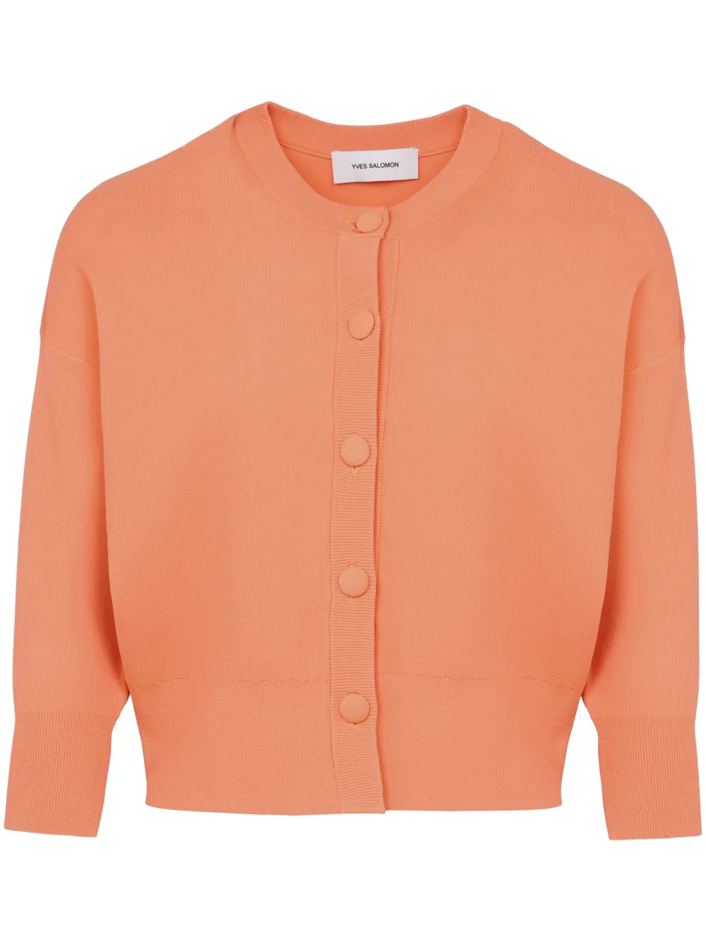 Yves Salomon Cropped vest Oranje