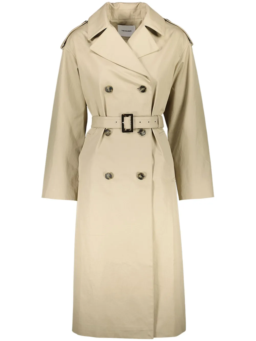 cotton gabardine trench coat