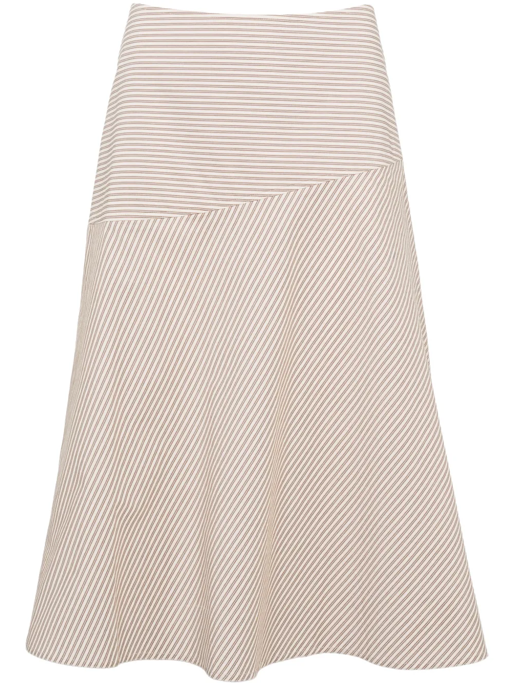 Yves Salomon Cotton A-line Skirt In Multi