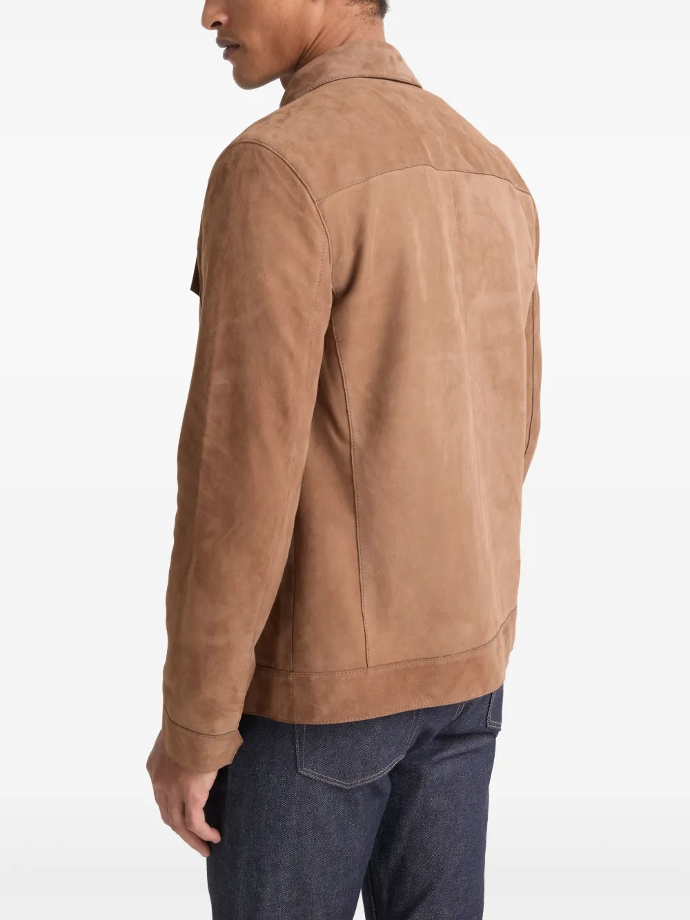 Yves Salomon Suède jack Beige