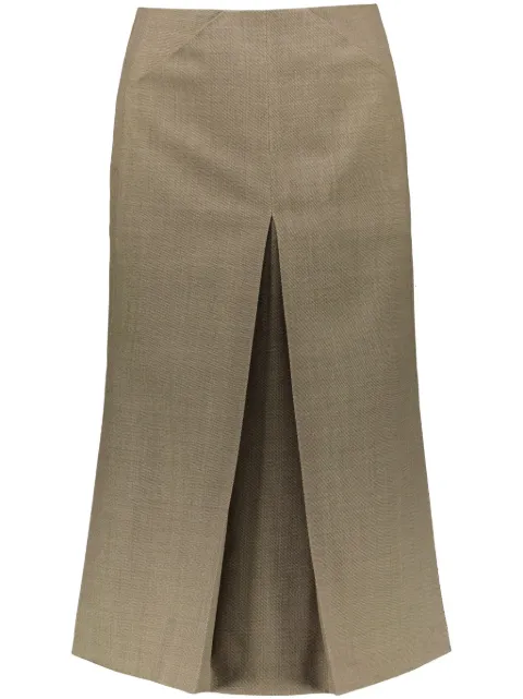 Yves Salomon wool split skirt