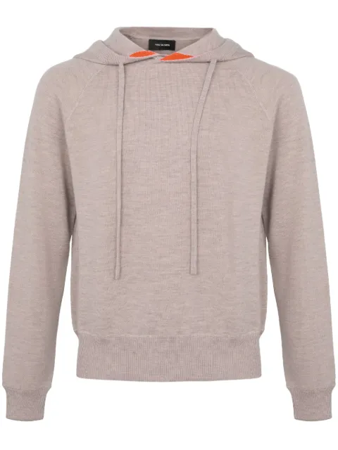 Yves Salomon double-sided knitted hoodie