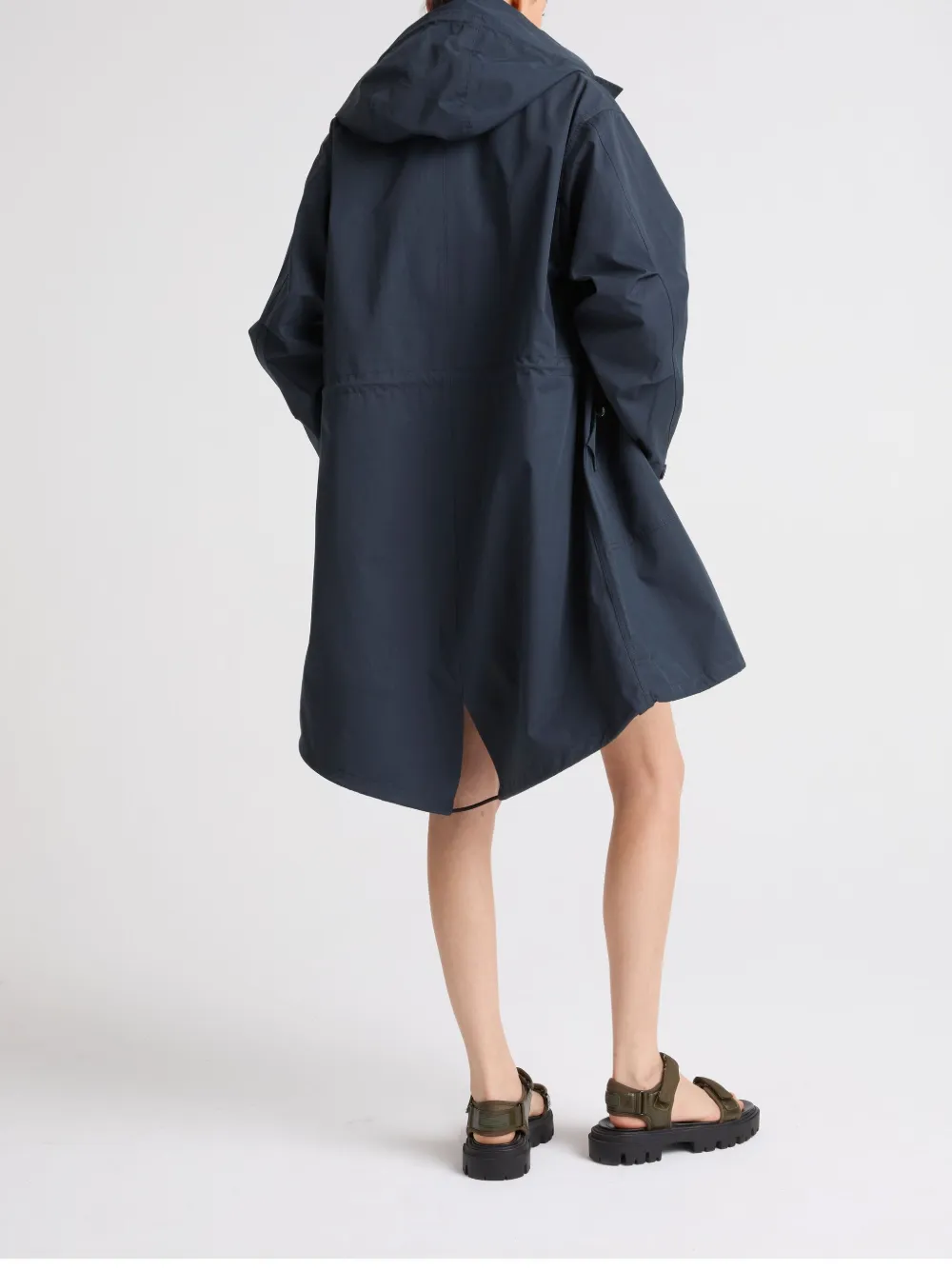 Yves Salomon Waterproof parka Blauw
