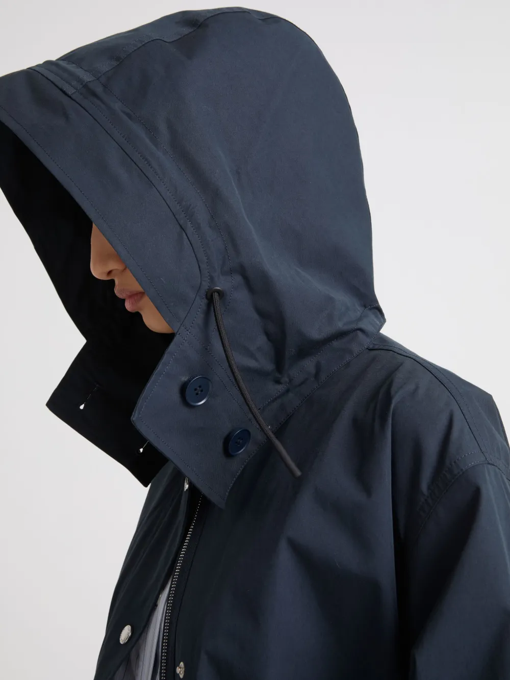 Yves Salomon Waterproof parka Blauw