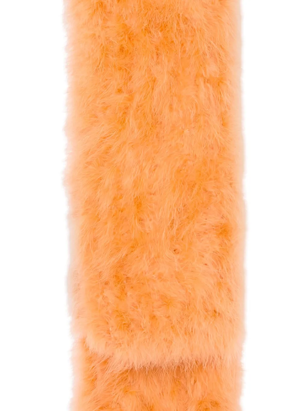 Yves Salomon Feather sjaal - Oranje