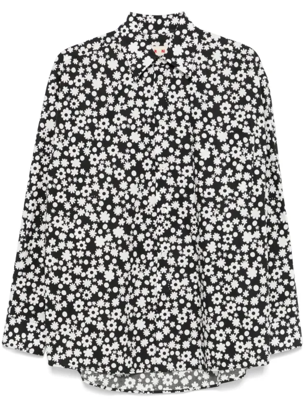 Marni フローラル シャツ | ブラック | FARFETCH JP Marni フローラル シャツ | ブラック | FARFETCH JP