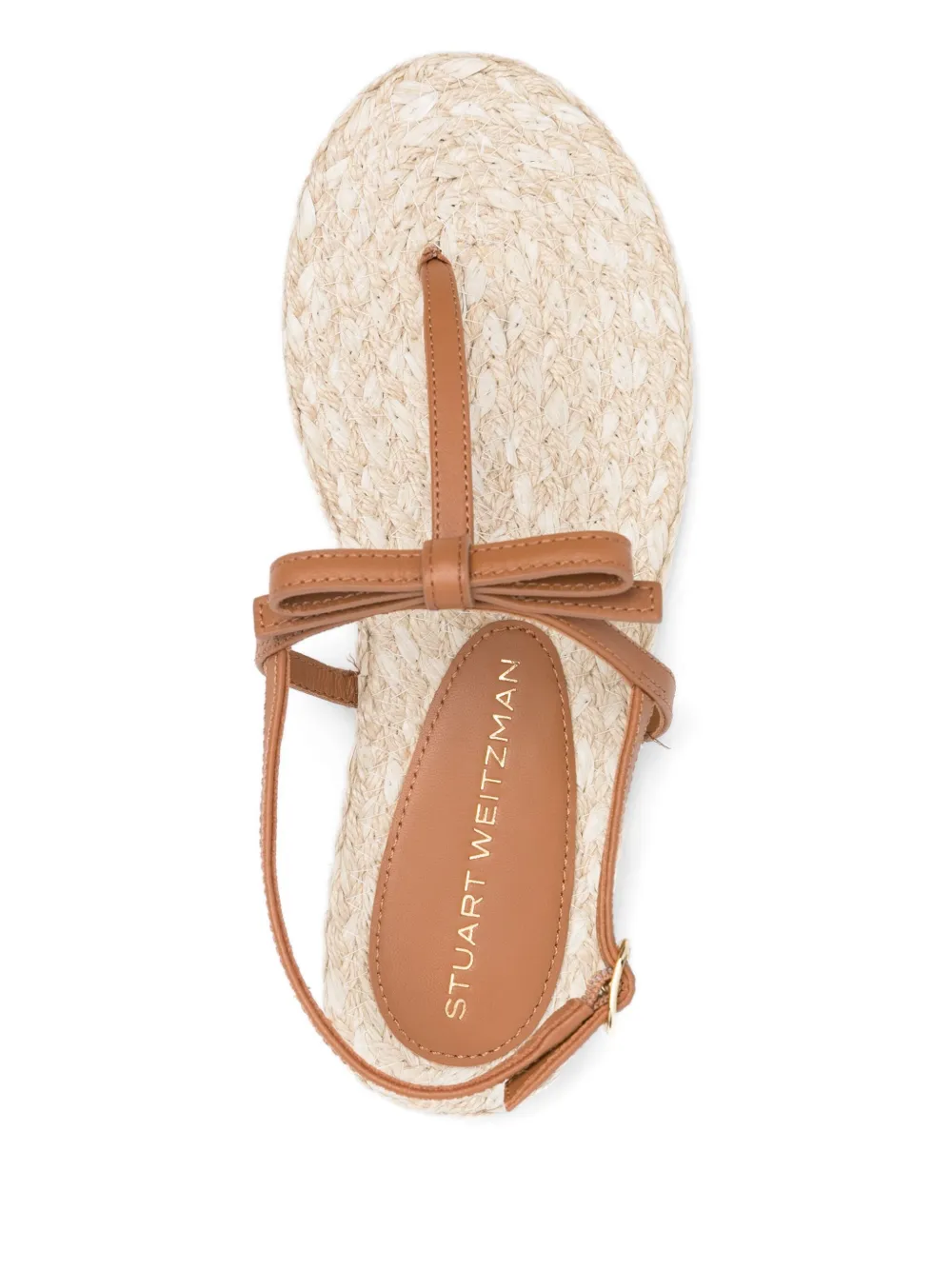 Stuart Weitzman bow-detail espadrilles Brown