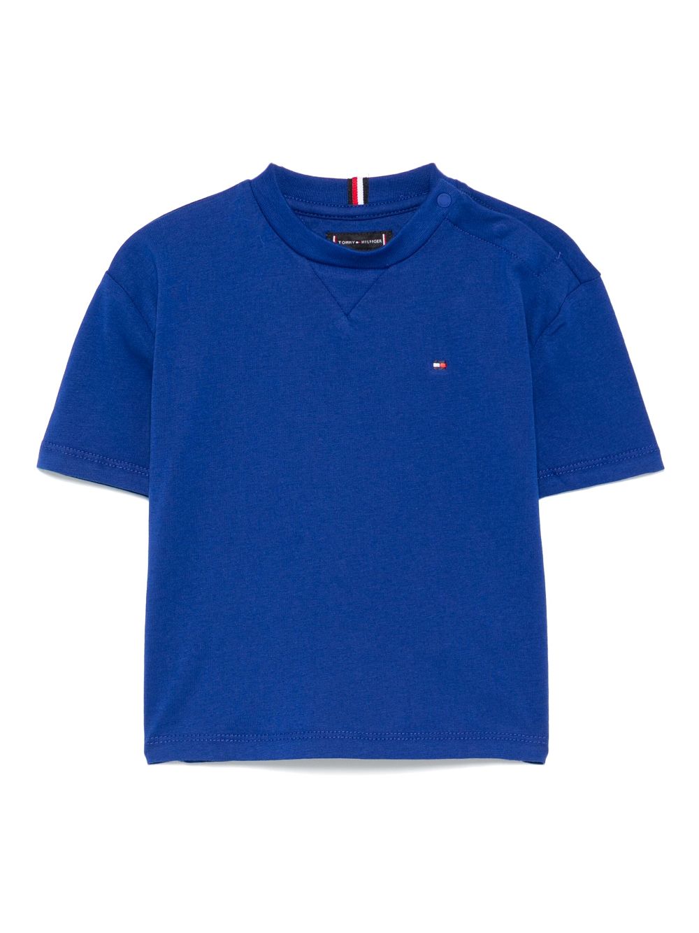 Tommy Hilfiger Junior logo-embroidered T-shirt - Blue