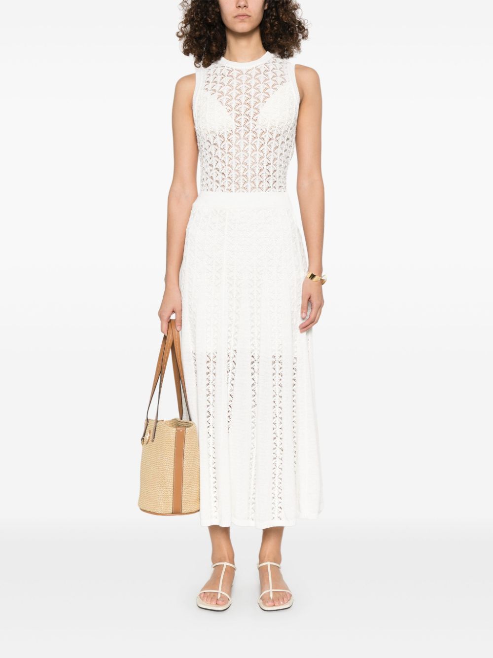 ZIMMERMANN Wylie maxi-rok - Wit