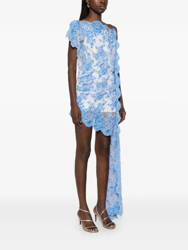 【関税込み】Christopher Esber ミニドレス Christopher Esber メッシュ ミニドレス | ホワイト | FARFETCH JP