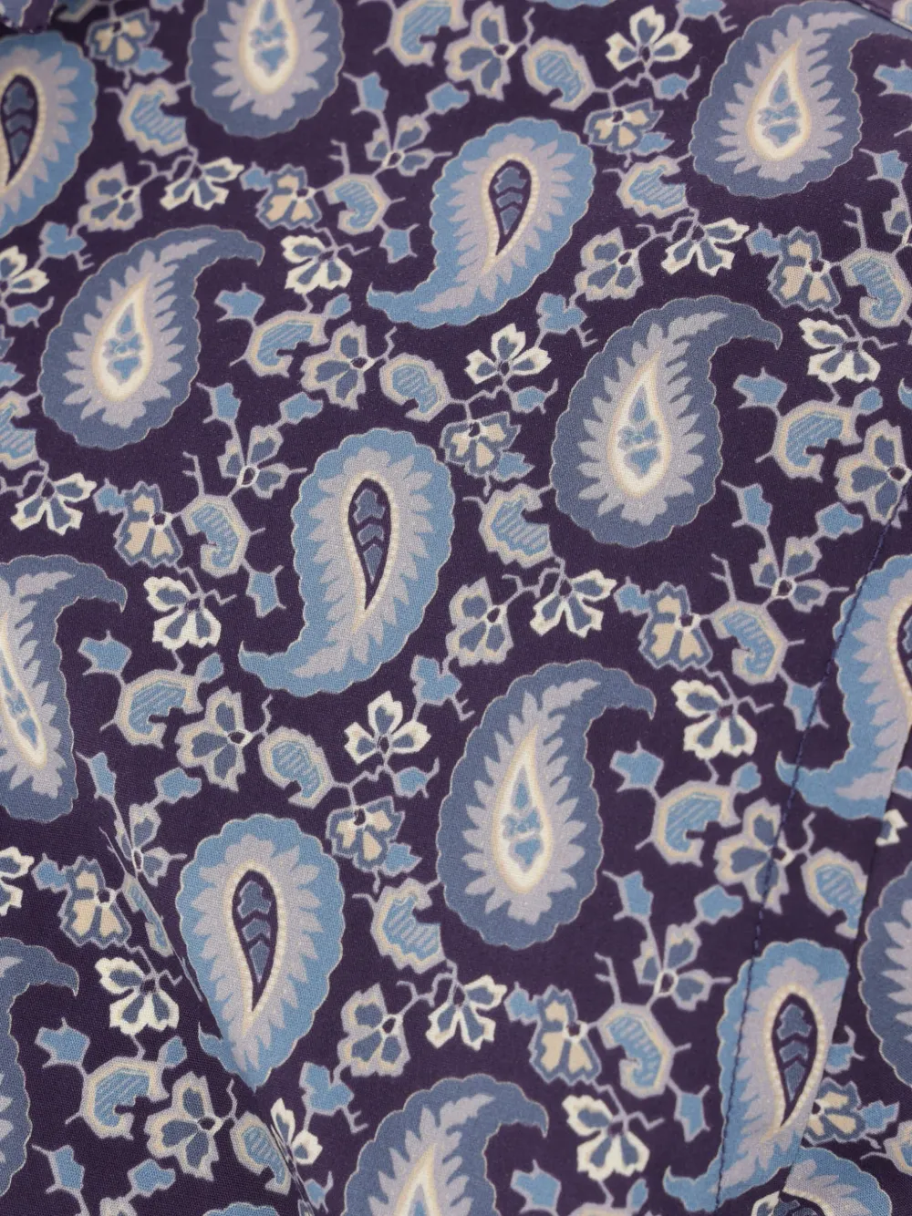 ETRO Popeline overhemd met paisley-print Blauw