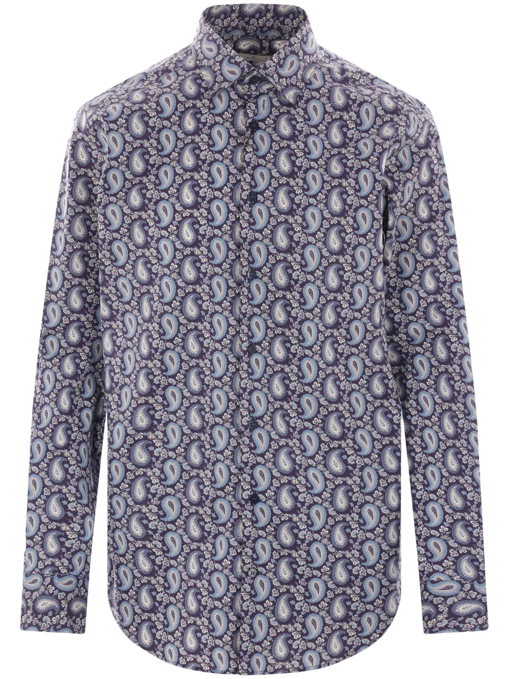 ETRO Popeline overhemd met paisley-print Blauw