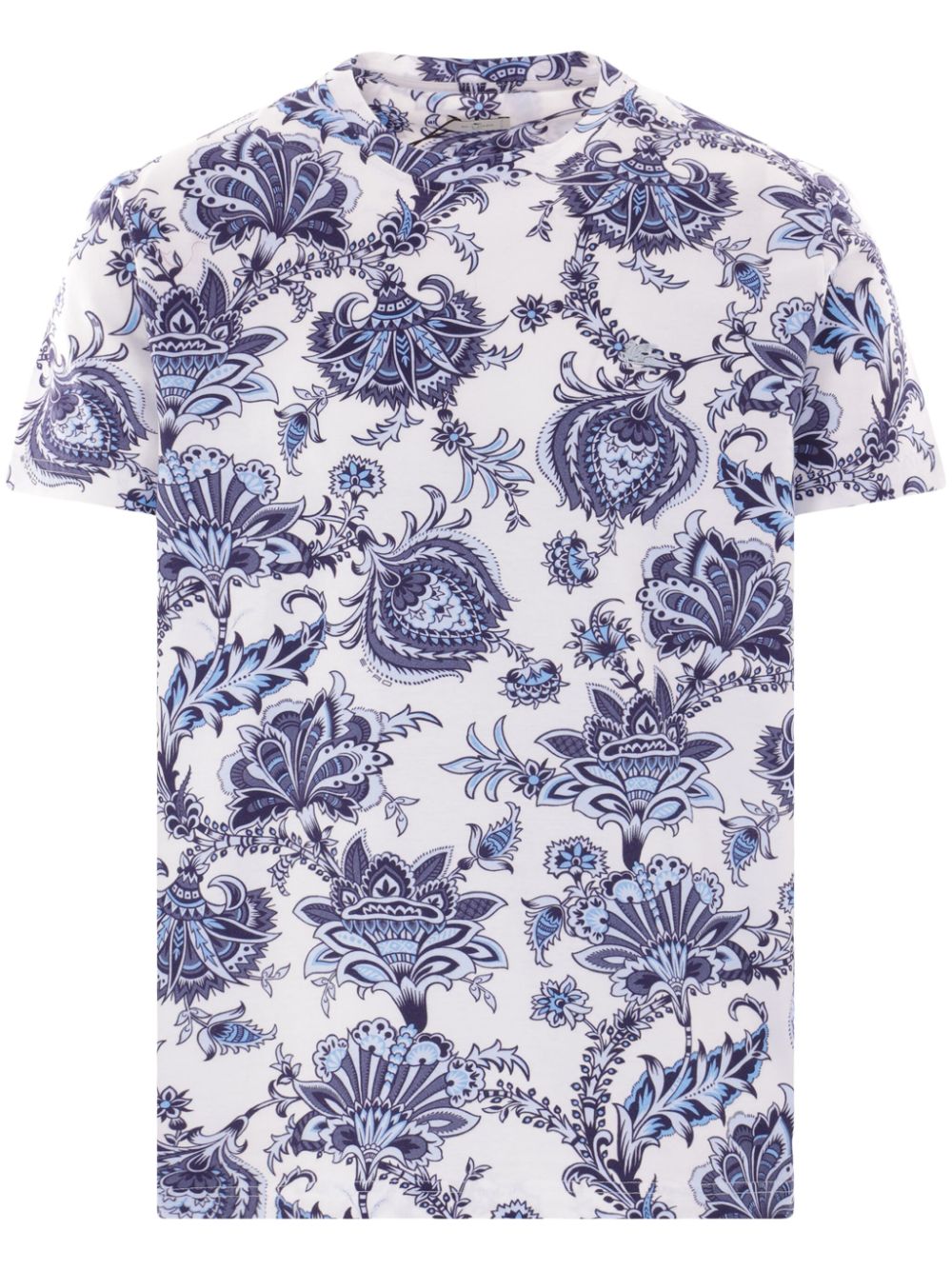 floral-print T-shirt