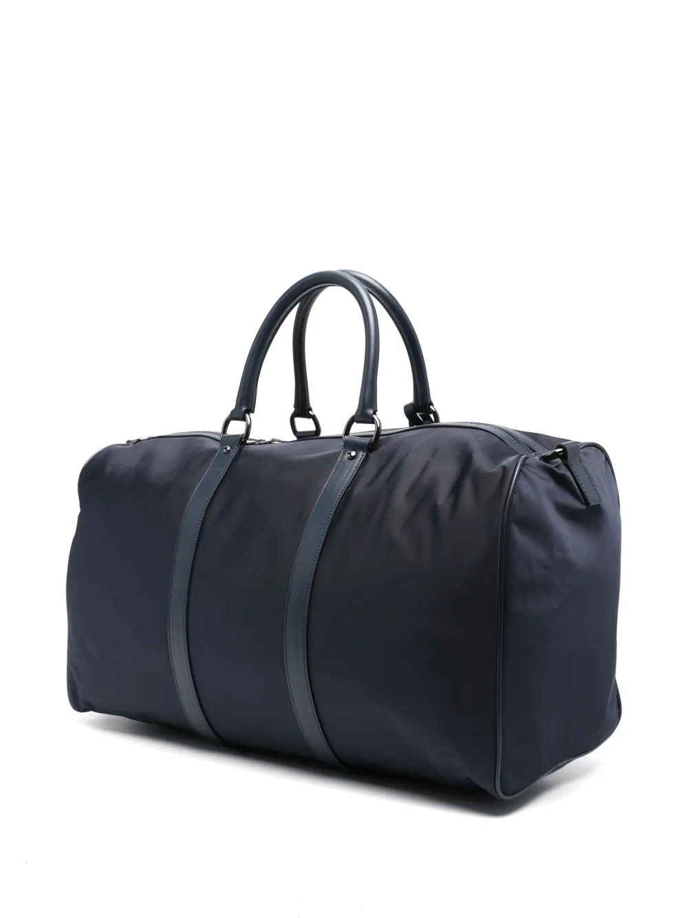 Kiton logo-lettering duffle bag - Blauw