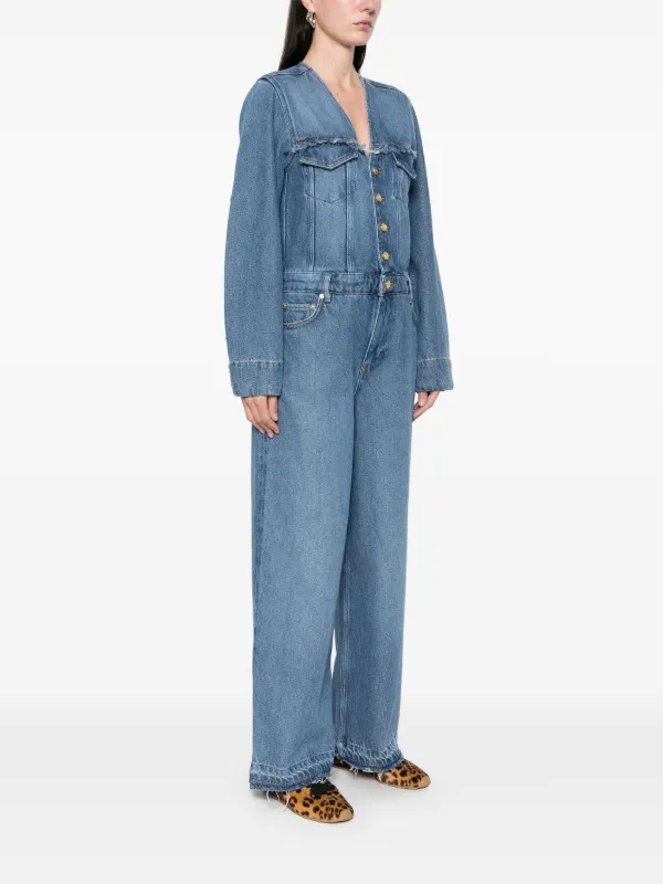 スペシャルオファ ジャンプスーツ デニム GANNI | JP FARFETCH | ブルー ジャケット・アウター