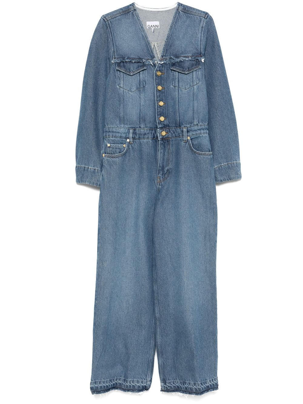 GANNI denim jumpsuit - Blue