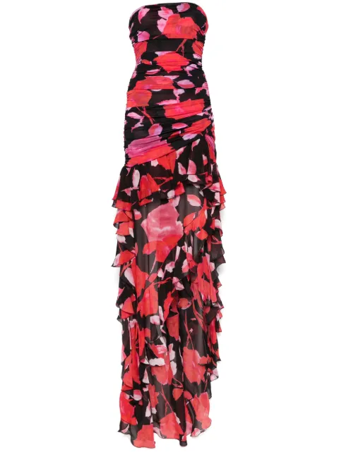 Blumarine floral-print ruffled maxi dress