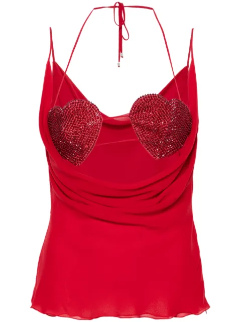 Blumarine haut à ornements strassés