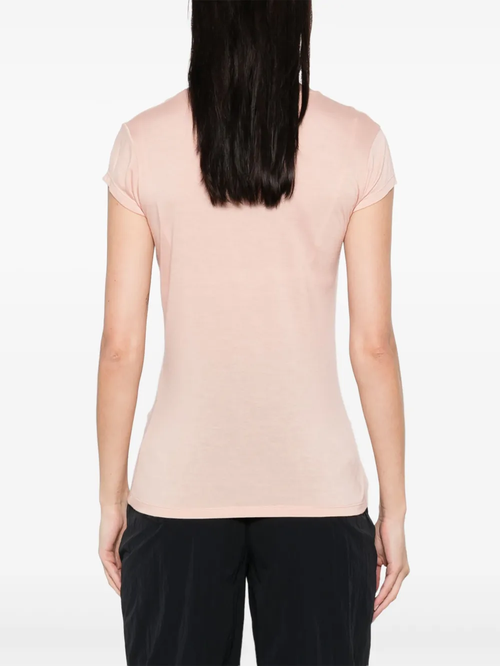 Elisabetta Franchi T-shirt met logoprint Roze