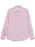Brunello Cucinelli slub-texture shirt - Red