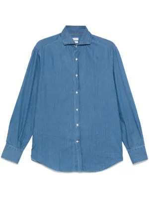 Jil Sander パッチポケット オーバーシャツ | ブルー | FARFETCH JP