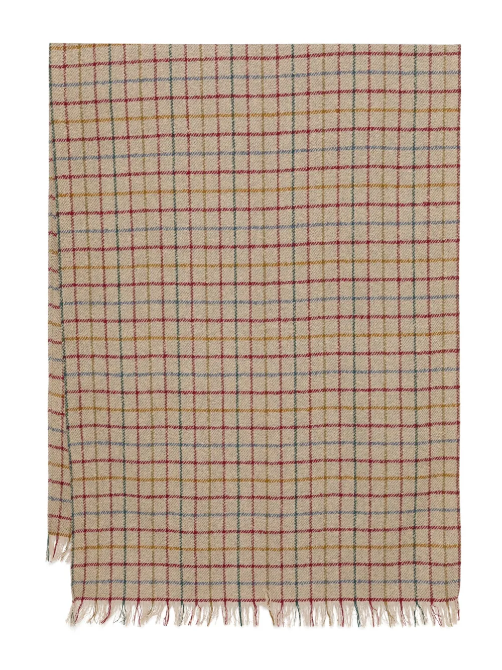 1980s checked scarf