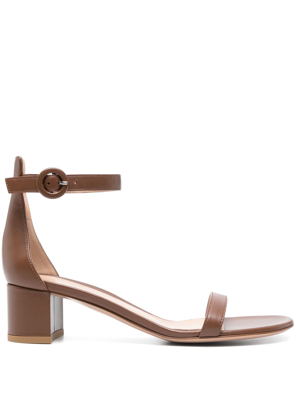 Gianvito Rossi 45mm leather sandals Brown